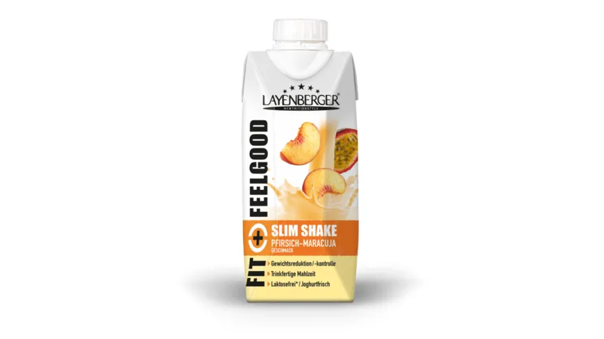 Layenberger Fit+Feelgood Slim Shake Pfirsich-Maracuja 330 ml