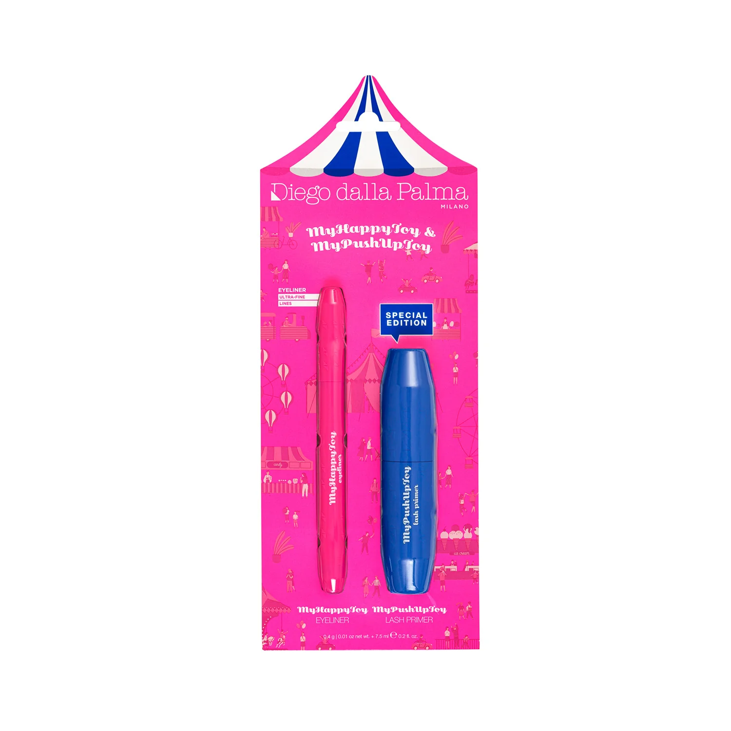 Myhappytoy Eyeliner + Mini Primer Kit - Meikkisetti, Ripsiväripohja
