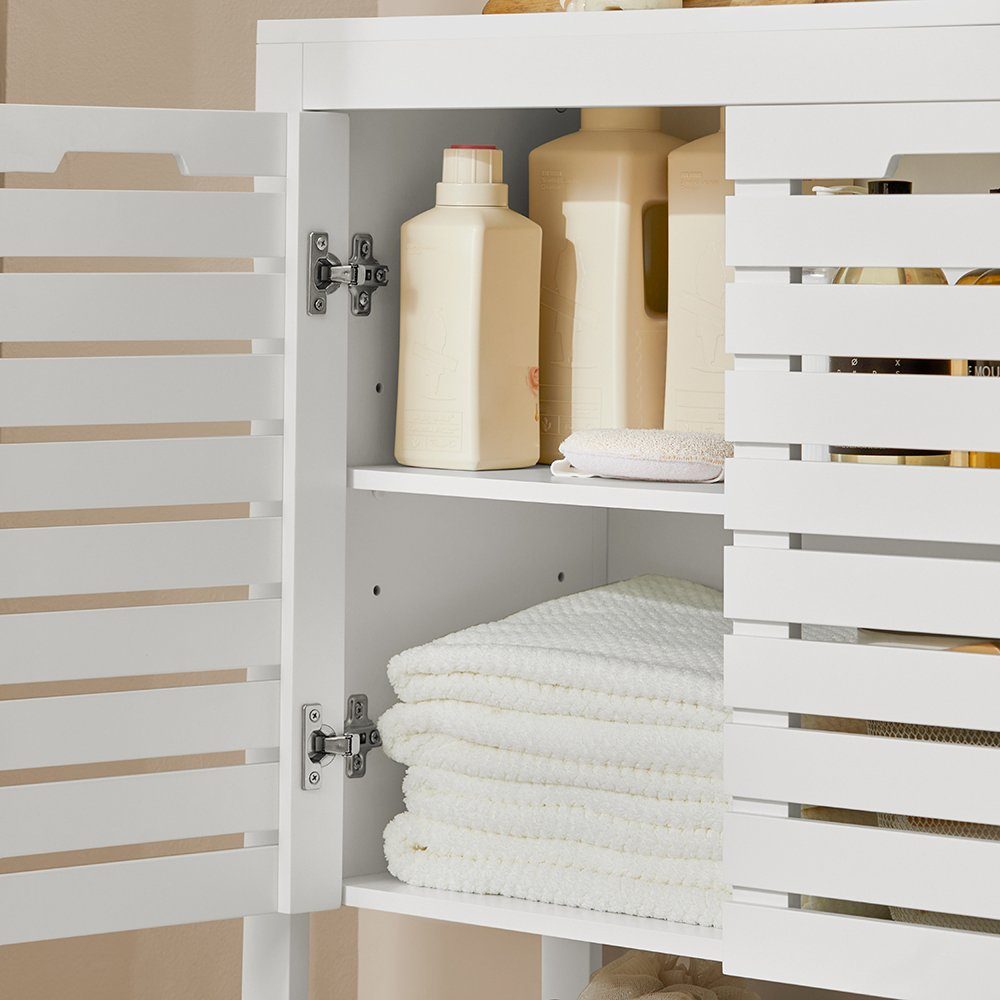 SoBuy Badkommode BZR50, Badschrank fürs Bad Badezimmerschrank Aufbewahrungsschrank Flurschrank