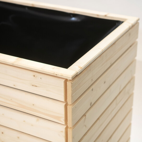 Holz-Hochbeet Asket Natur, XL 160 x 70 x 90 cm