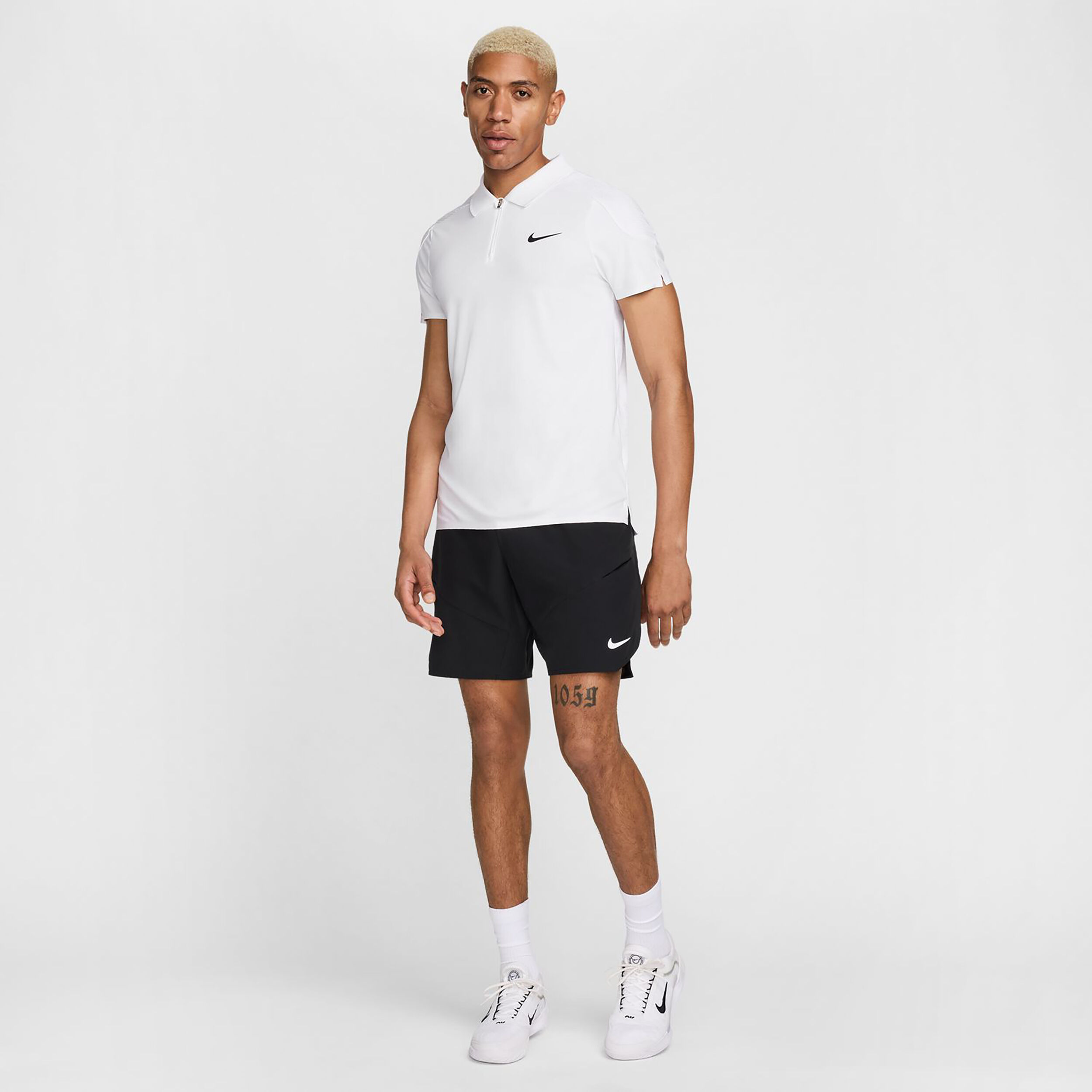 Dri-Fit Court Advantage Polo Herren - Weiß, Gold