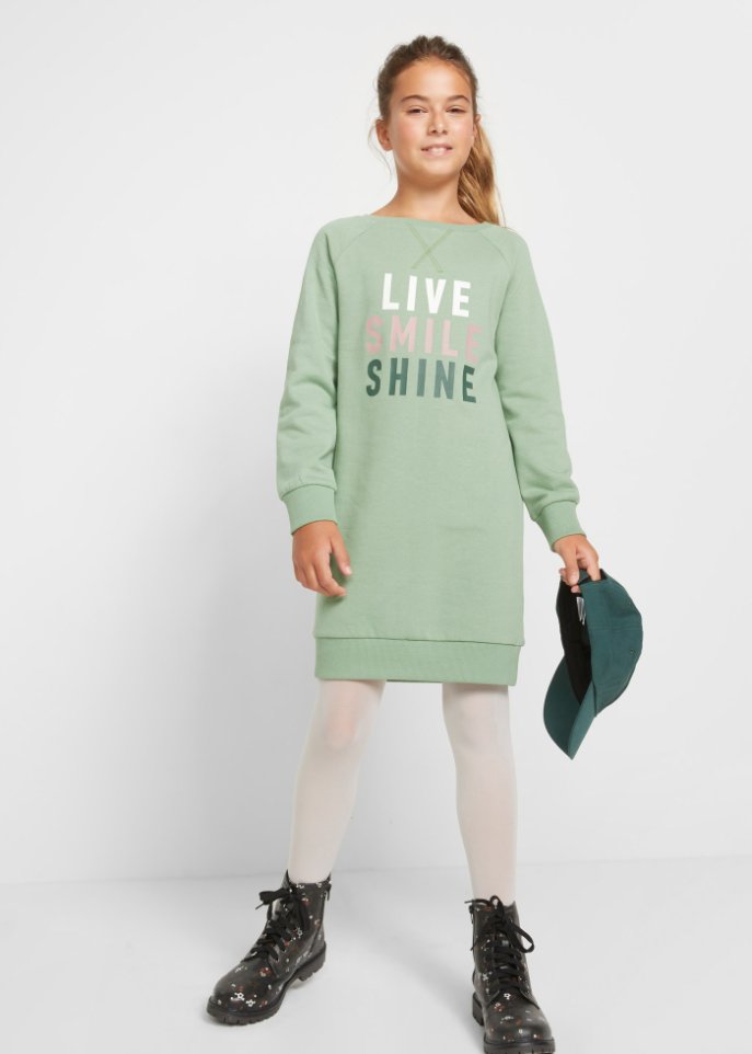 Mädchen Sweatkleid