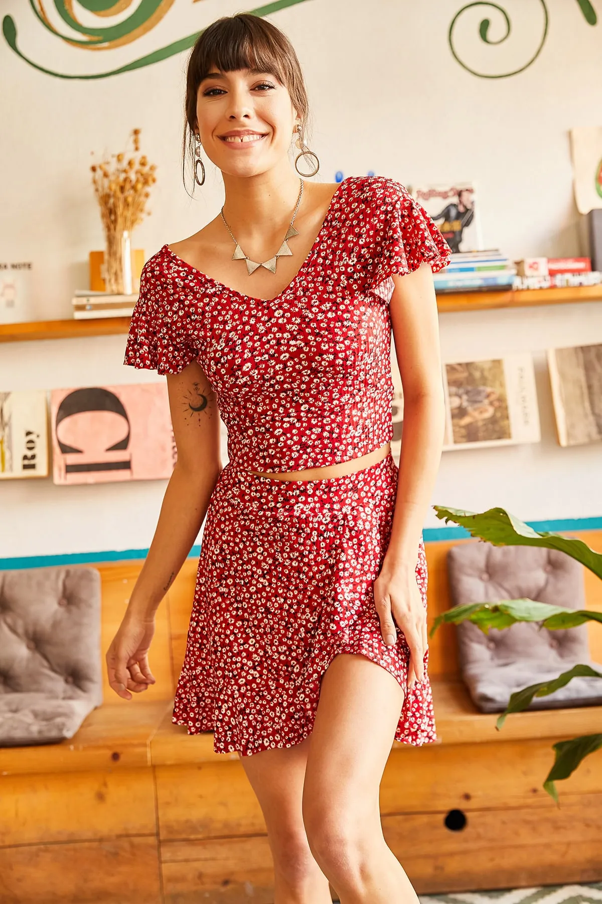 Olalook  Zweiteiler - Rot - Oversized