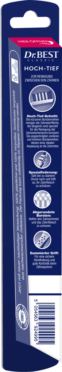 Zahnbürste Classic Hoch-Tief weich, 1 St