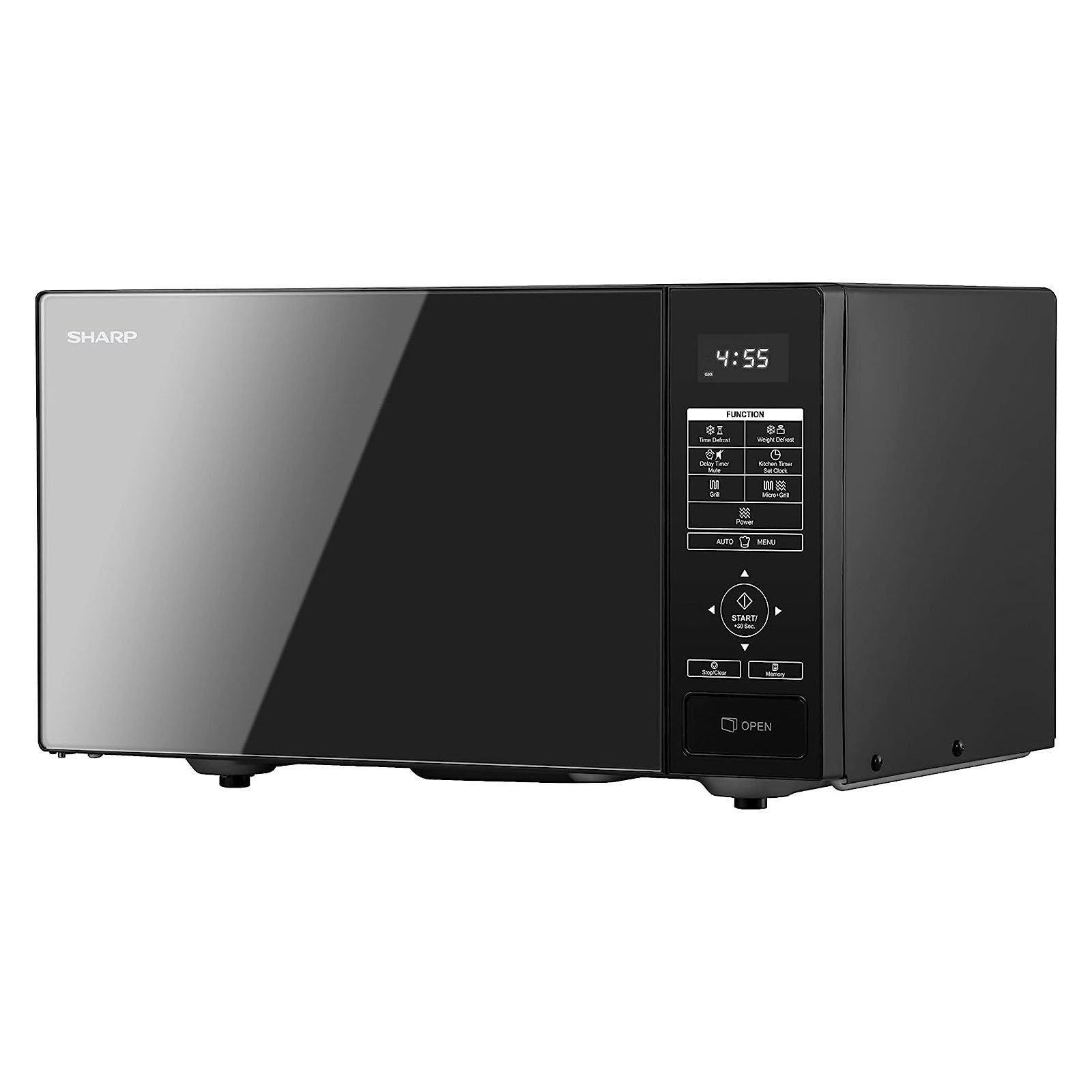 Sharp Mikrowelle RBG232TB, 900 W Mikrowellen,23 L Garraumvolumen, 13 AutoCook-Automatikprogramme