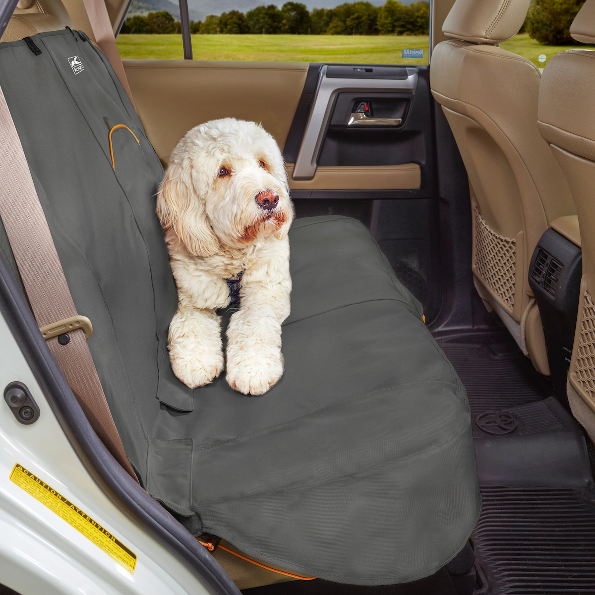 Kurgo Autozubehör Kurgo Wander Rücksitz-Autoschondecke Hunde, Grau