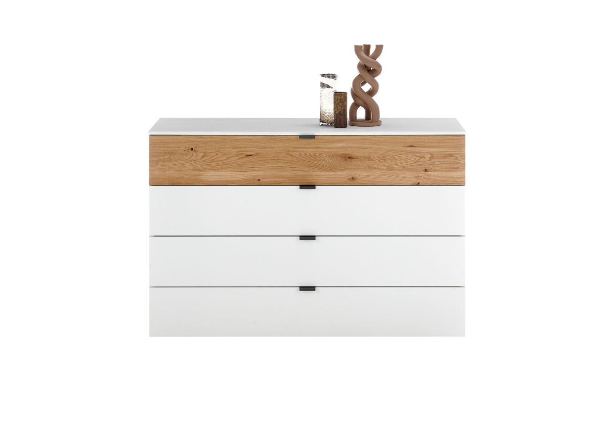 Loddenkemper Kommode Latura Bianco weiß matt