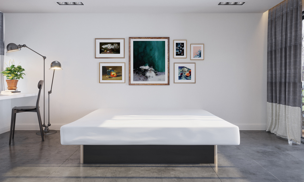 Aquasphere Einbau-Wasserbett, Dual-System, 180x200, schwach beruhigt, Sockel schwarz