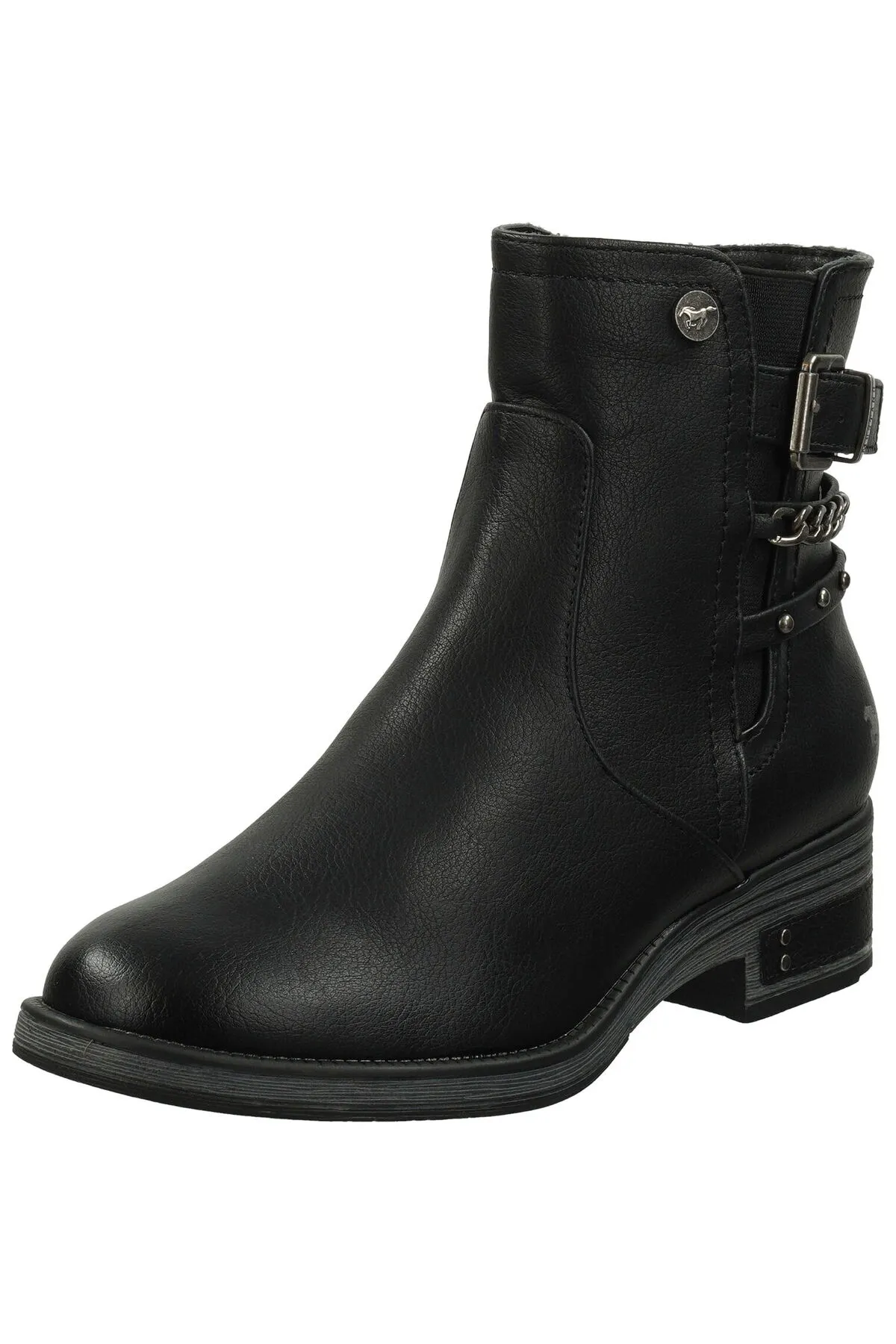 Mustang  Stiefelette - Schwarz - Blockabsatz