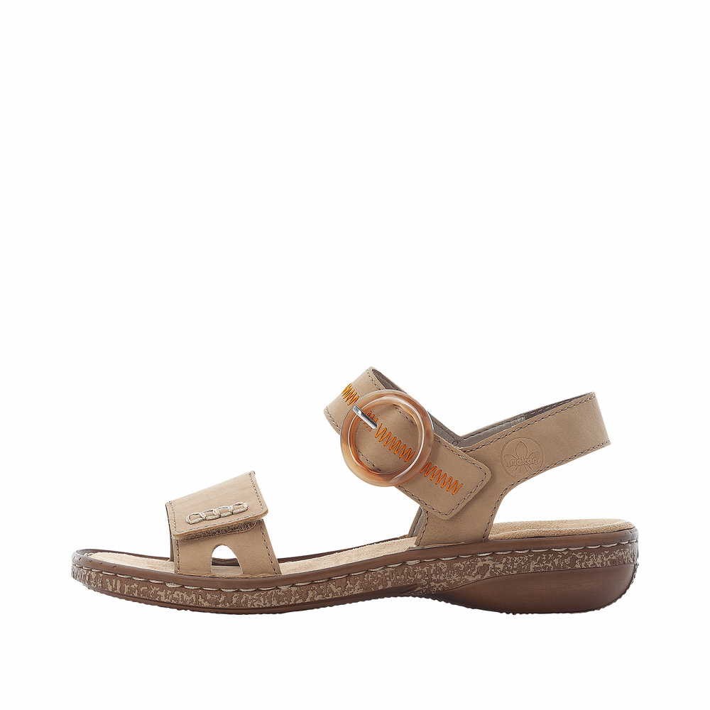 RIEKER Klassische Sandalen braun Sandale braun