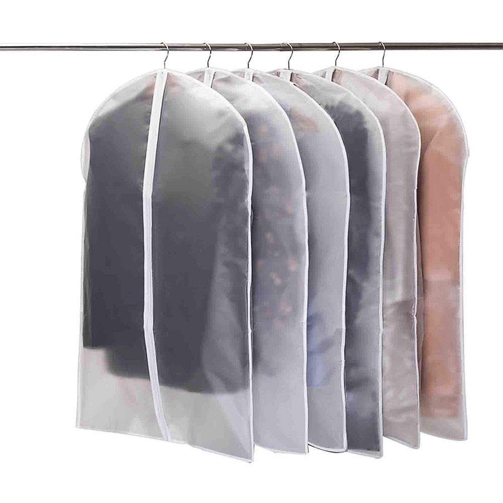 SCOHOME Kleidersack Kleidersack Anzug 6 Stück Hochwertiger Kleidersäcke (6 St., Transparent 60x100 cm Atmungsaktiver Stoff) für Anzüge Kleider Mäntel Sakkos Hemden Abendkleider Anzugsack