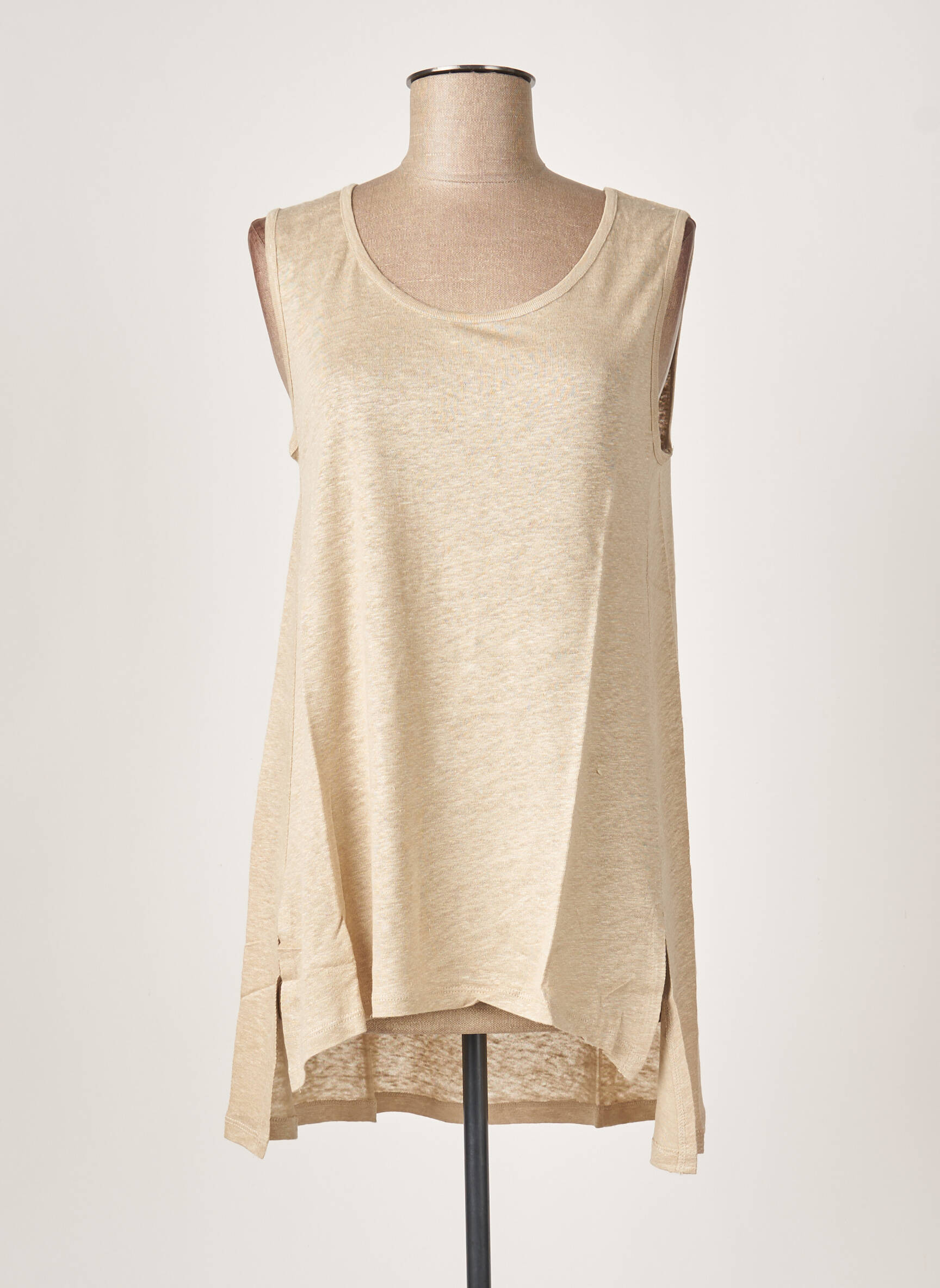 G Oze Tuniquesansmanche Femme couleur beige