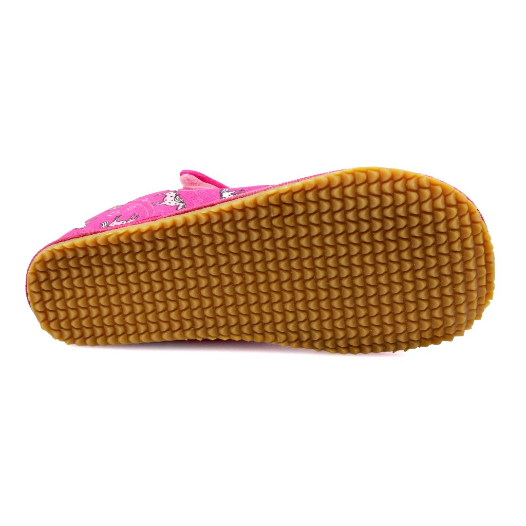 Beda Unicorn rosa Canvas Hausschuhe /Ballerinas (BF-060010 / BA)