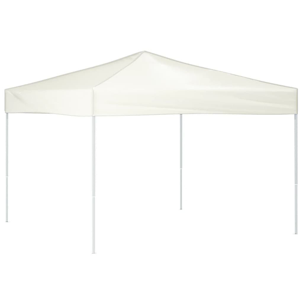 vidaXL Pavillon Partyzelt Faltbar Creme 3x3 m Garten Pavillon
