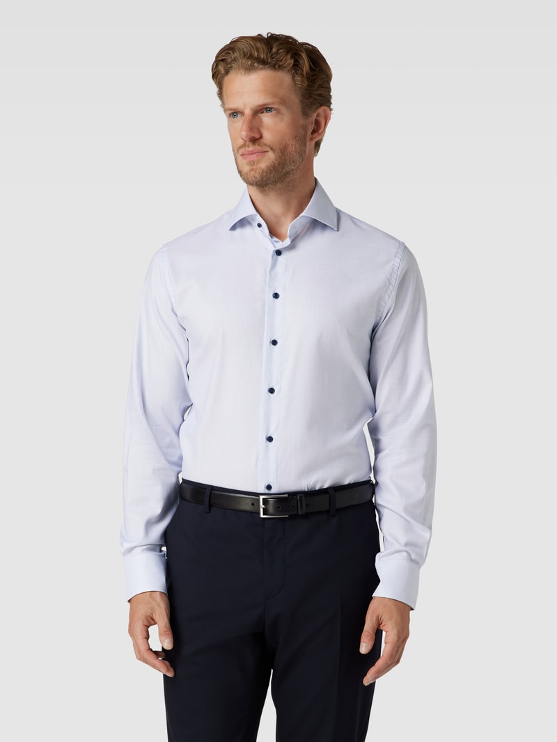 Business-Hemd mit Haifischkragen in marineblau