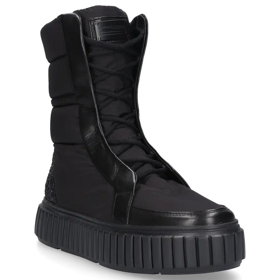 Kennel & Schmenger - Schnürstiefeletten 25450 Kalbsleder Textil - schwarz
