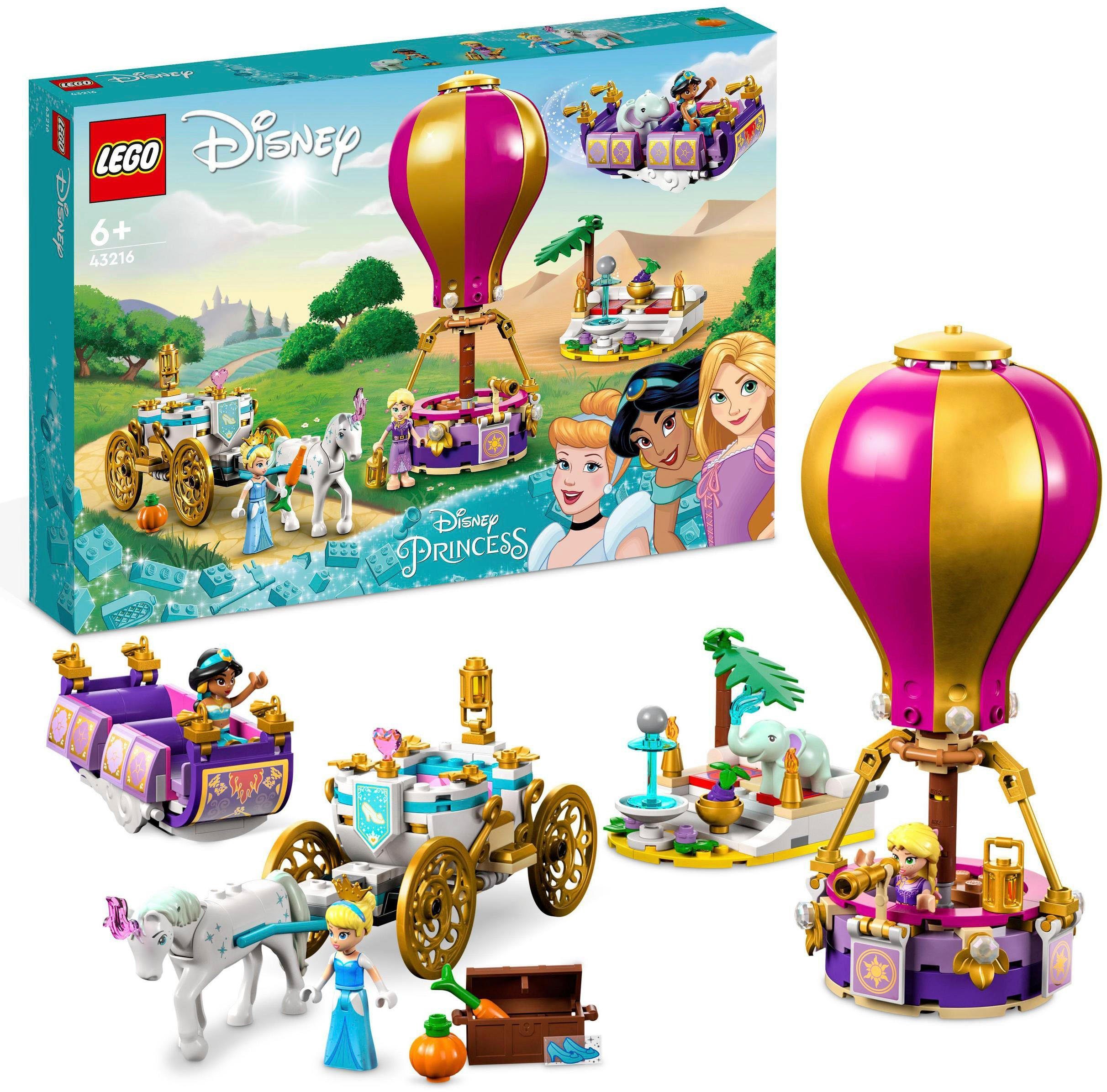 LEGO® Konstruktionsspielsteine Prinzessinnen auf magischer Reise (43216), LEGO® , (320 St), Made in Europe