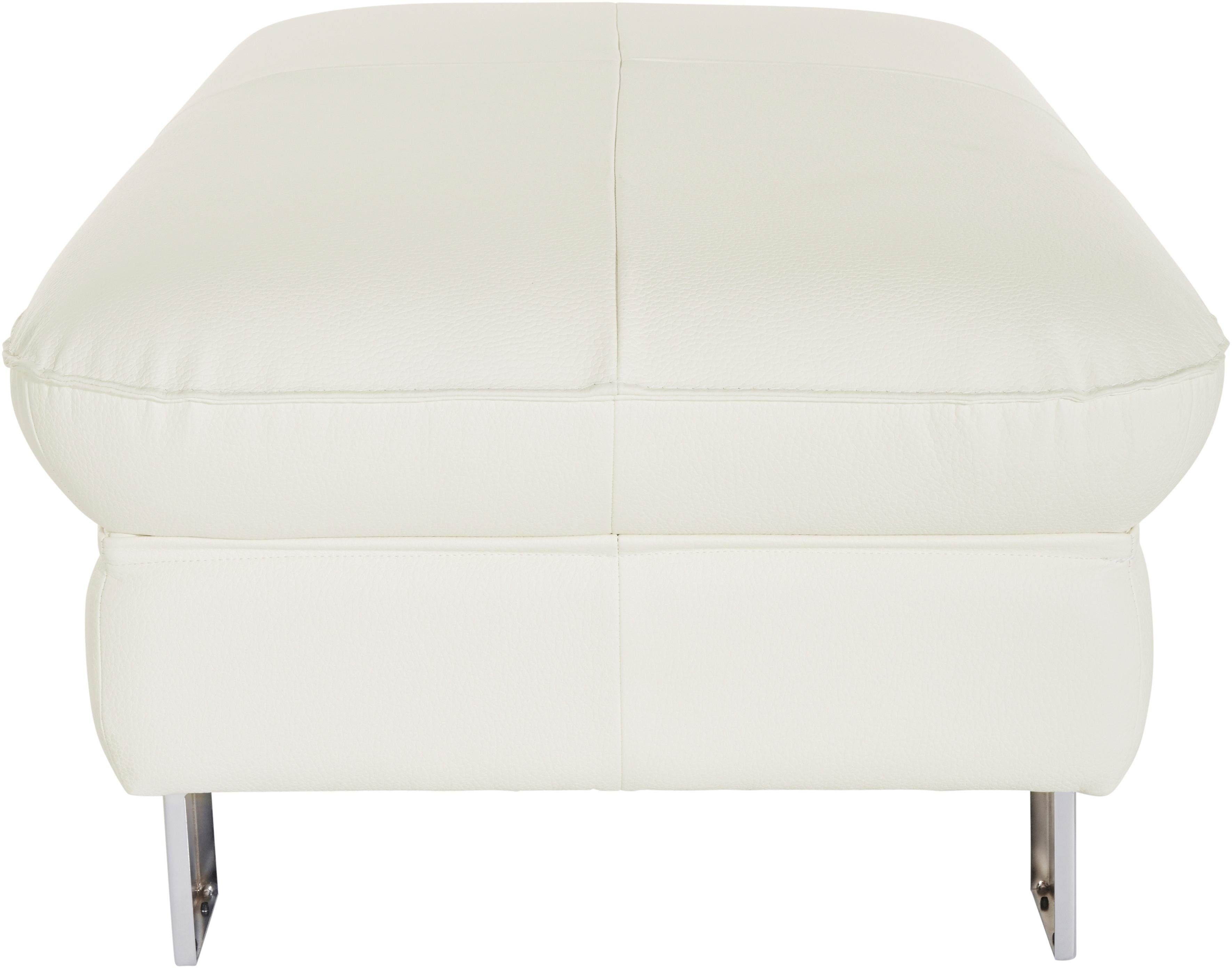 COTTA Polstergarnitur Driver, (Set), bestehend aus Ecksofa und Hocker, mit Kopfteilverstellung