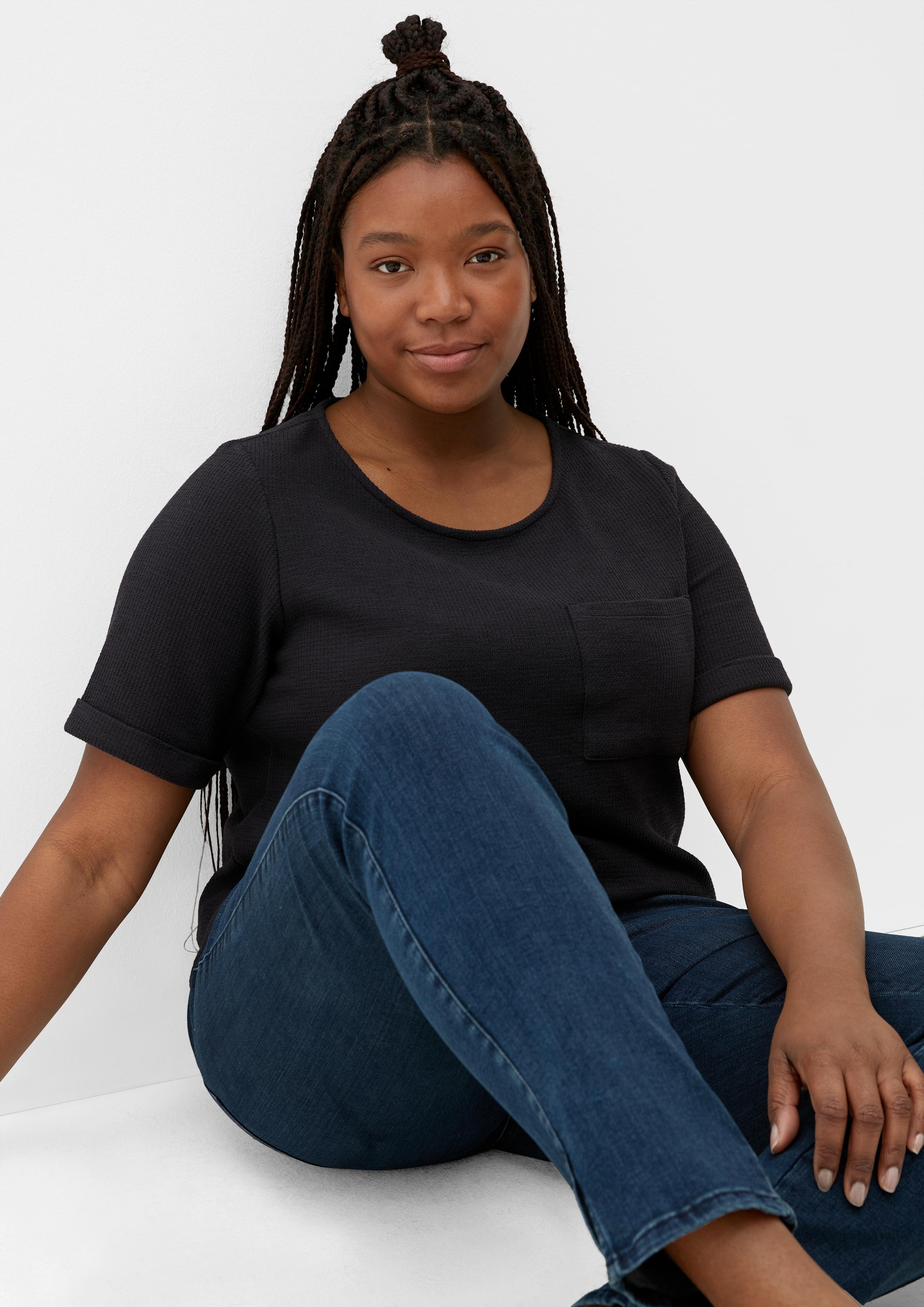 T-Shirt mit Waffelstruktur  2129863-5976