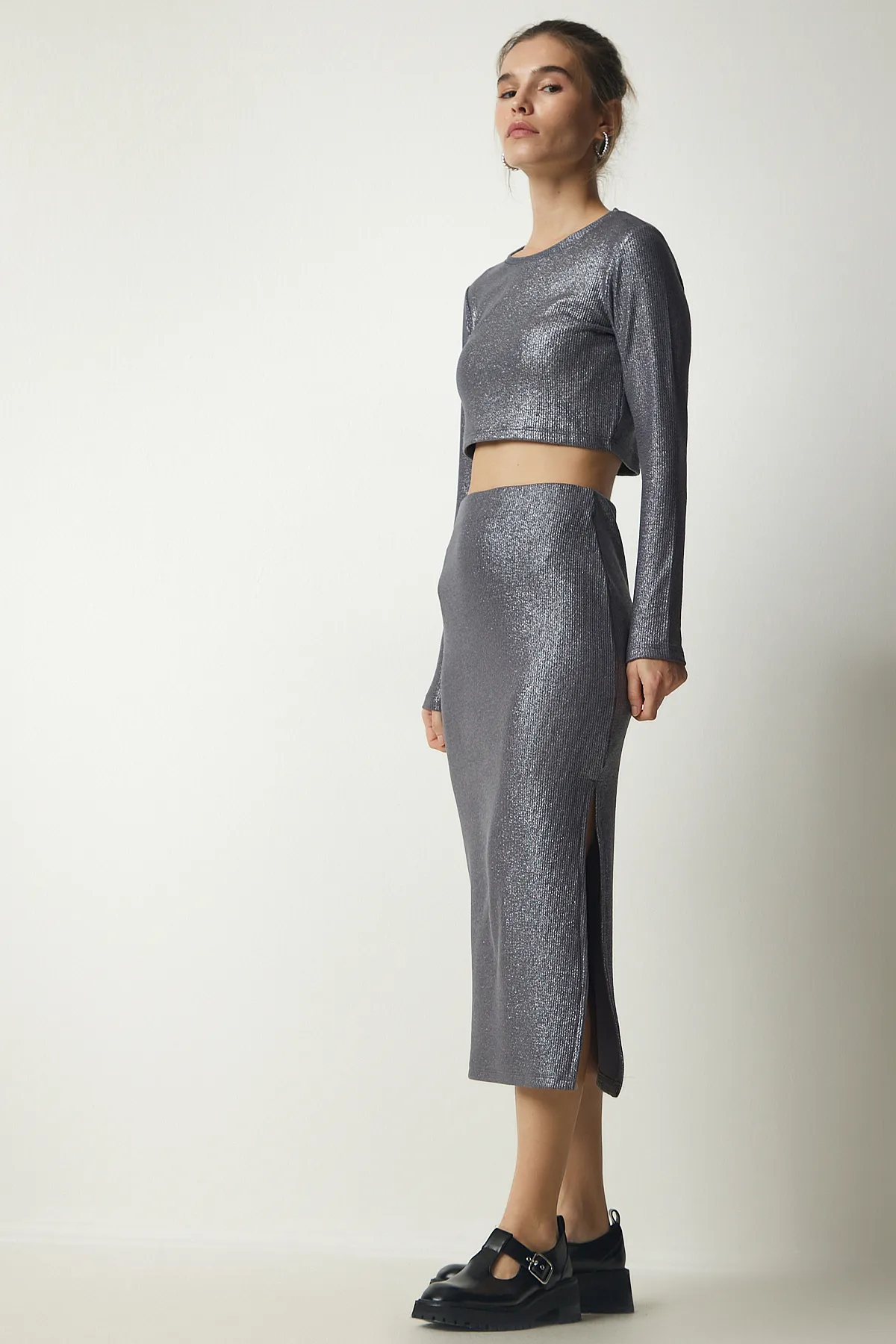Happiness İstanbul  Zweiteiler - Grau - Regular Fit