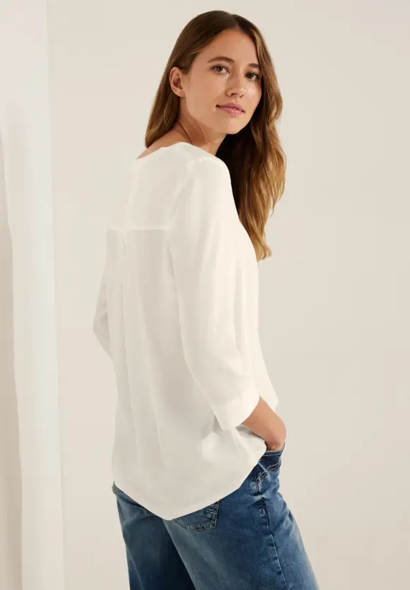 CECIL Viskose Bluse in Unifarbe