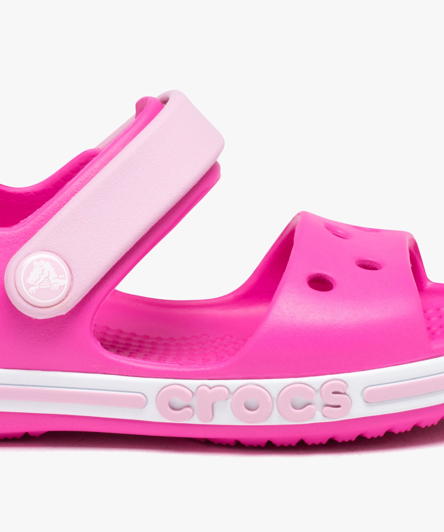 Sandales fille souples pour la plage avec bande à scratch -... rose | GEMO