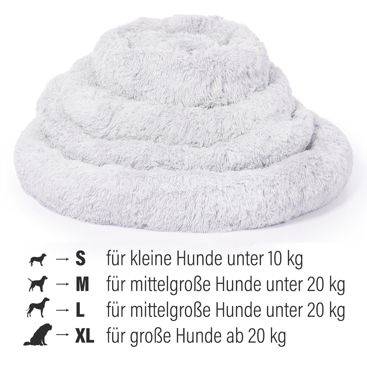 LITTLE LORD Hundebetten LITTLE LORD Hundebett Ceddie hellgrau S