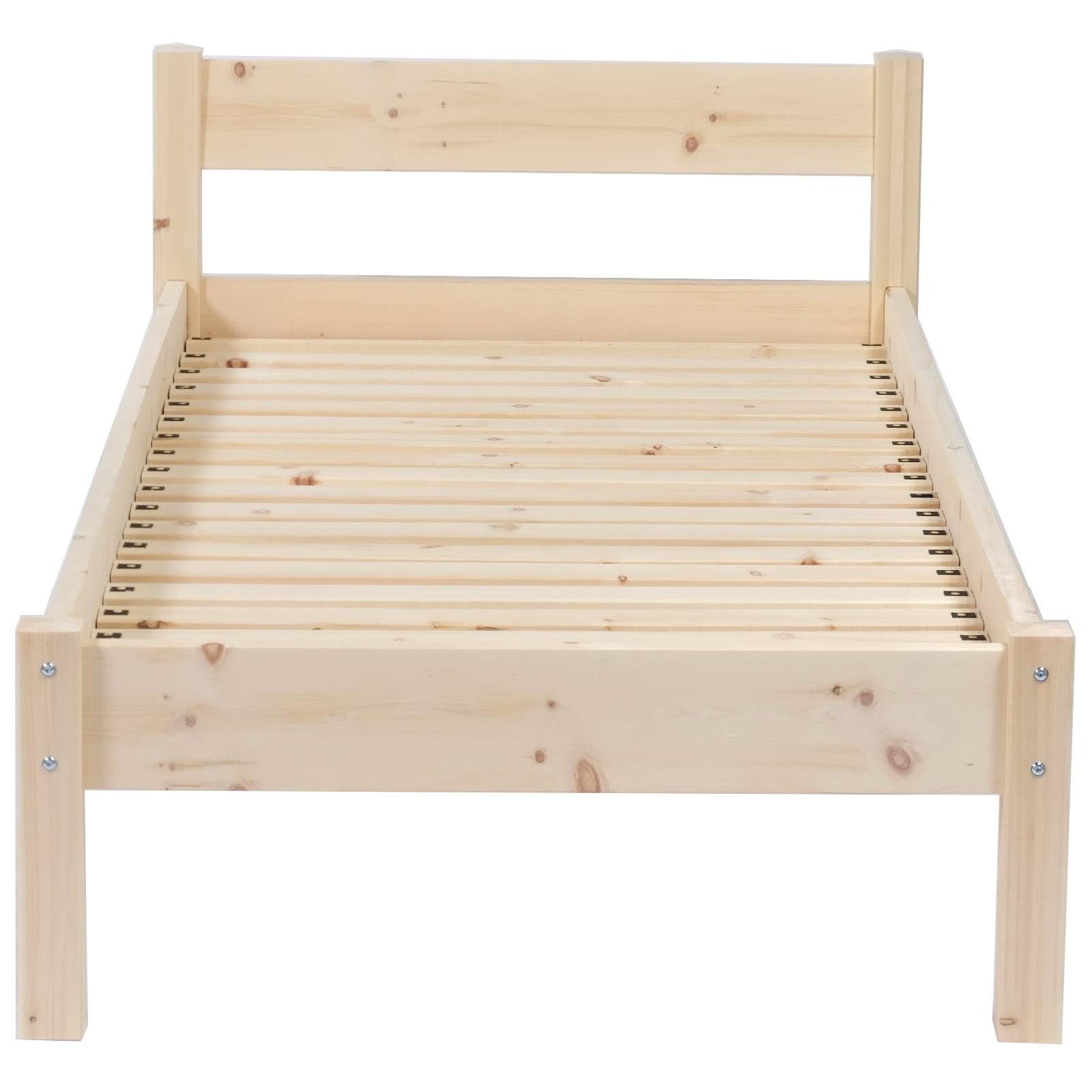 TUGA-Holztech Massivholzbett Pfostenbett aus Zirbenholz (Zirbe) 