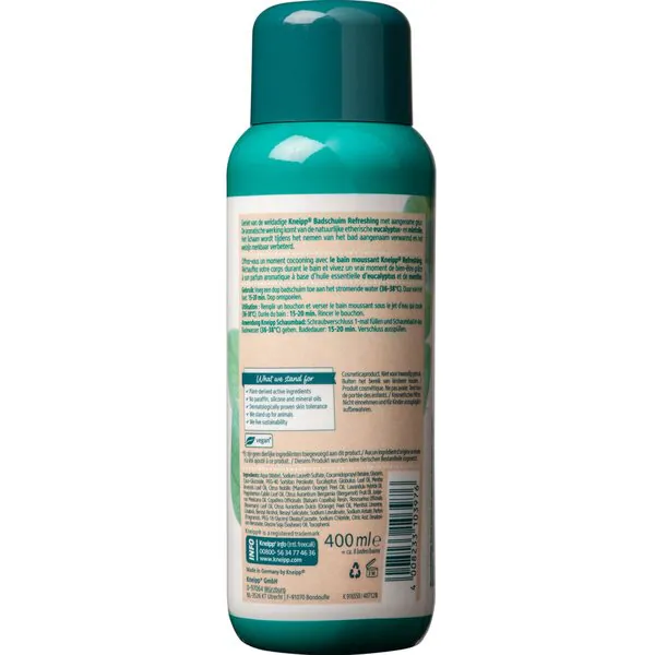 Kneipp Refreshing Mint-Eucalyptus Badschuim 400ml