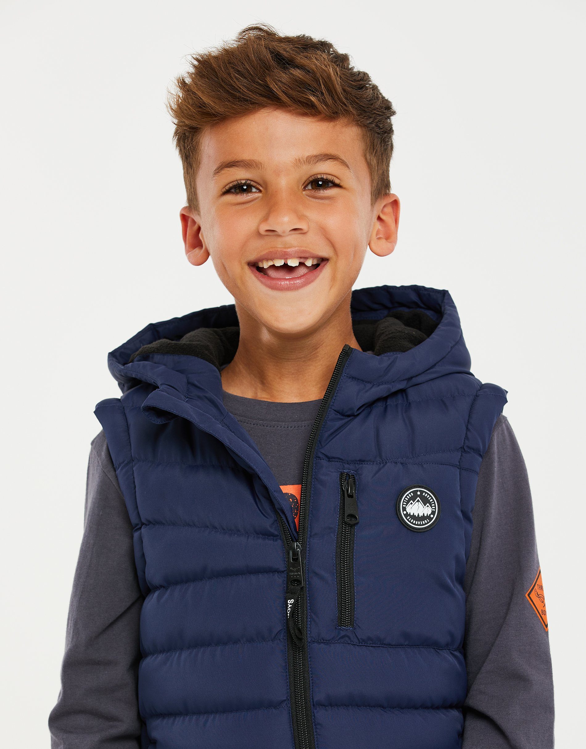 Threadboys Steppweste Longline Gilet Ashcroft