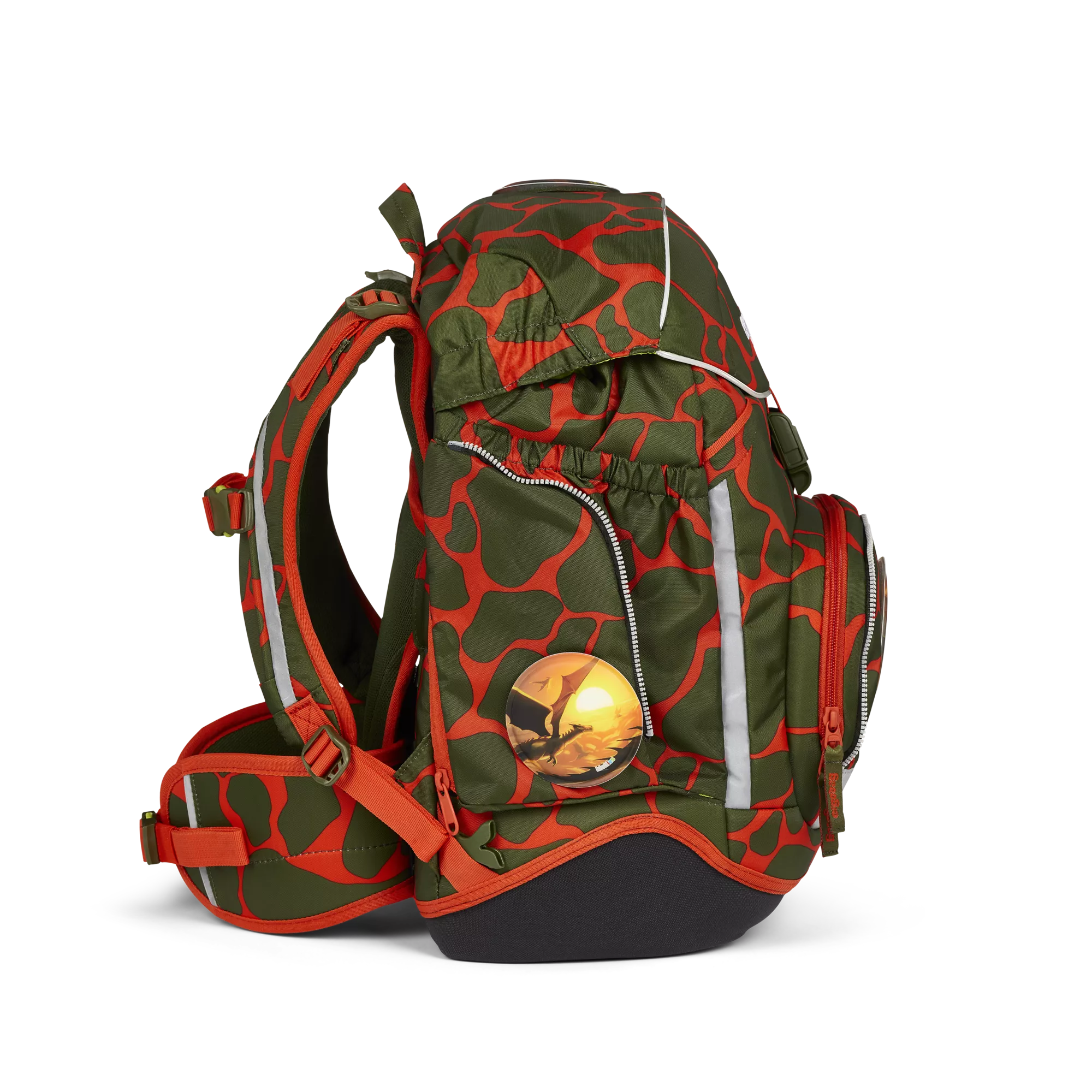 ergobag Schulrucksack-Set Feuerspeibär