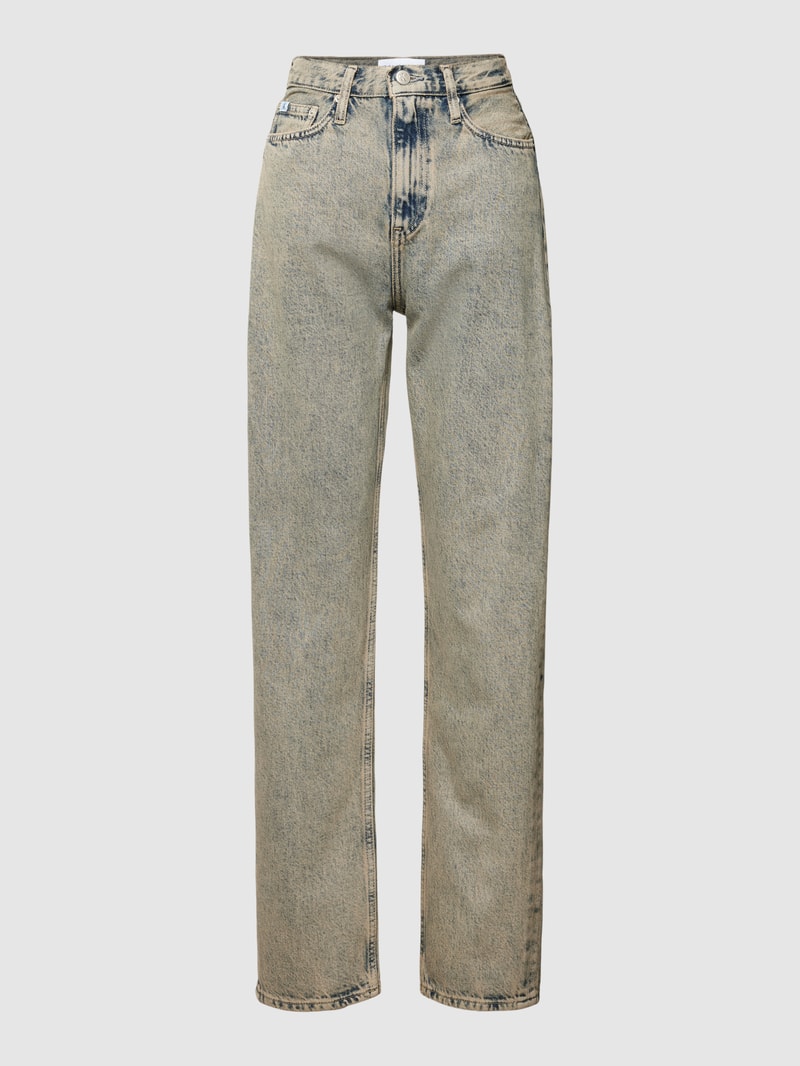 Straight Fit Jeans im 5-Pocket-Design in hellblau