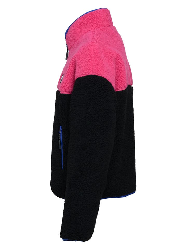 Fila Fleecejacke in Schwarz/ Pink günstig kaufen