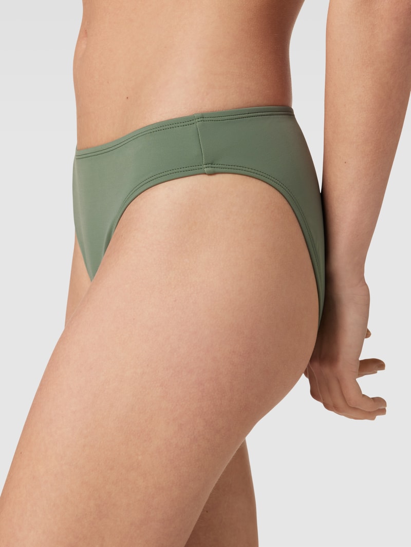Bikini-Slip mit floralem Allover-Muster Modell 'RITA' in khaki
