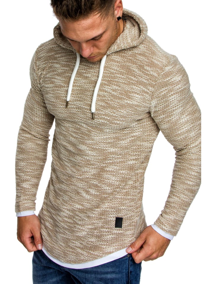 Amaci&Sons Kapuzenpullover LEXINGTON in Beige günstig kaufen