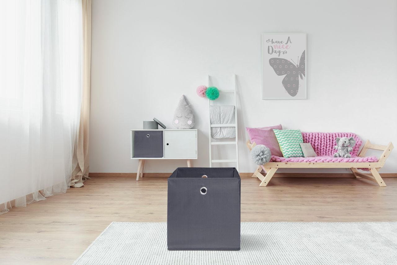 Trendstabil Aufbewahrungsbox 3er-Set - Dunkelgrau