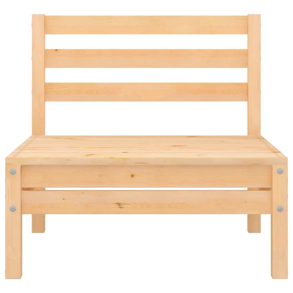 vidaXL Loungesofa 2-Sitzer-Gartensofa Kiefer Massivholz, 1 Teile
