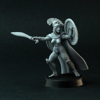 Female Greek Hoplite Officer with Cloak(28 mm)