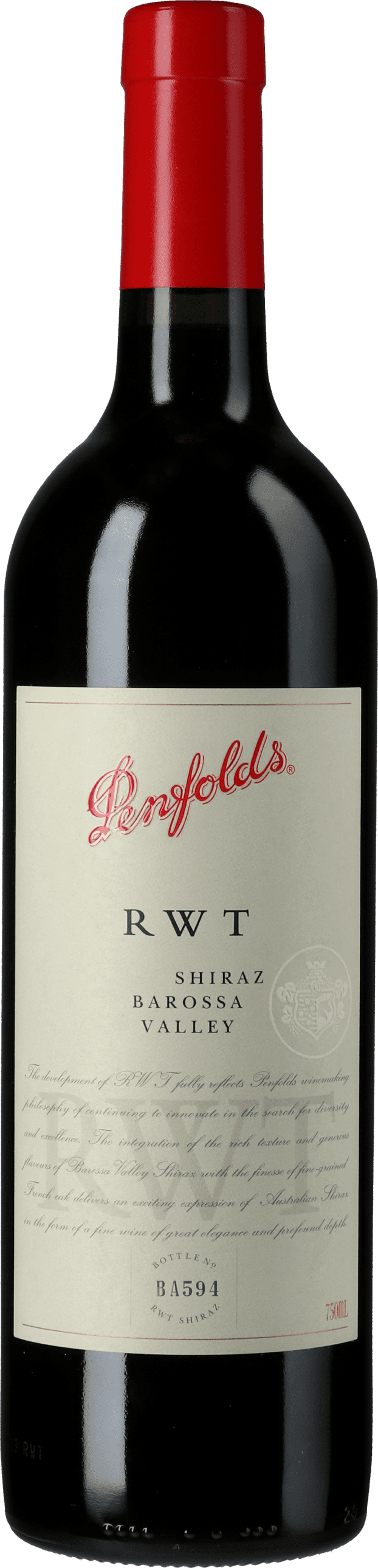 Penfolds: RWT Bin 798 Shiraz Barossa Valley 2018