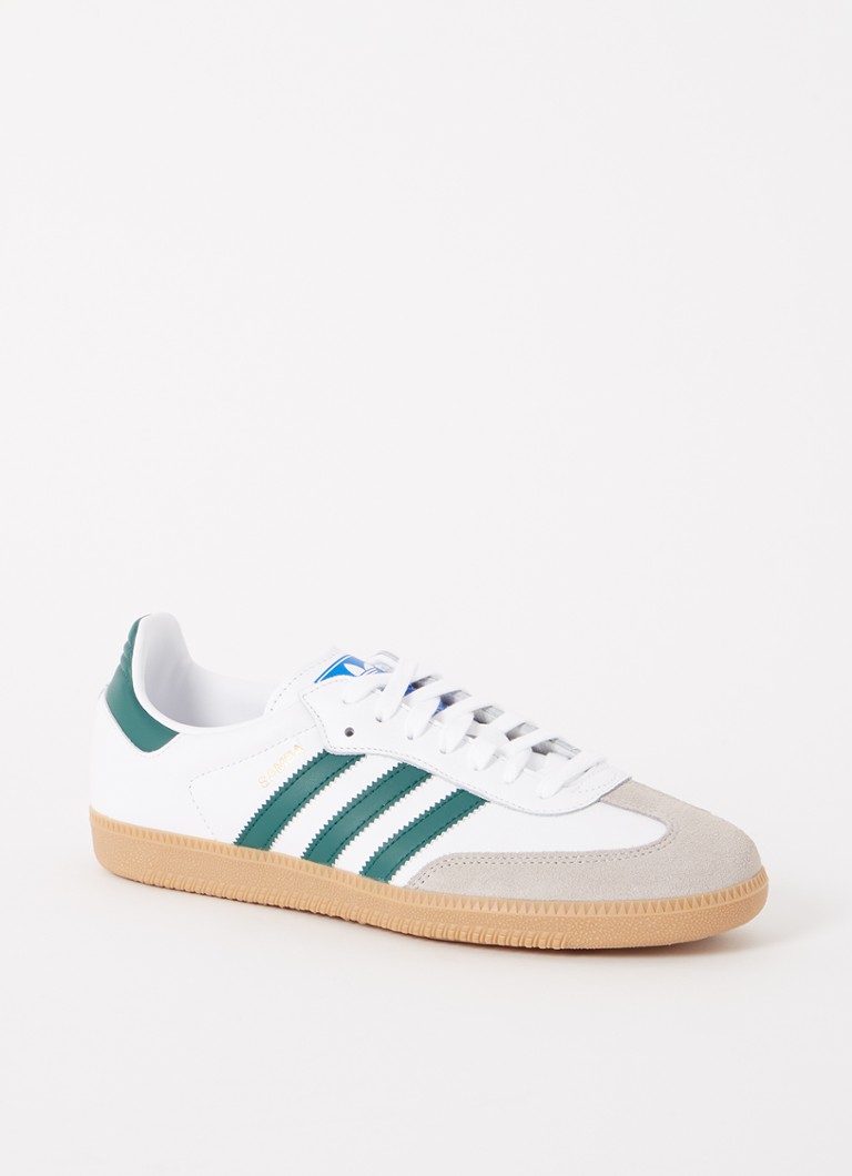 Pantofi sport Adidas Samba OG din piele cu detalii decorative