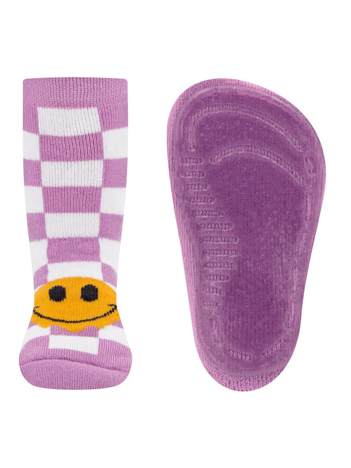 ewers Stoppersocken Karo/Smile in .h. orchidee günstig kaufen