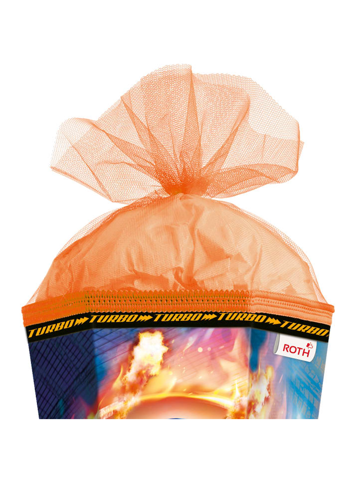 ROTH Schultüte groß Monstertruck Fire85 cm, Spezialborte Glanz in Orange günstig kaufen onesize