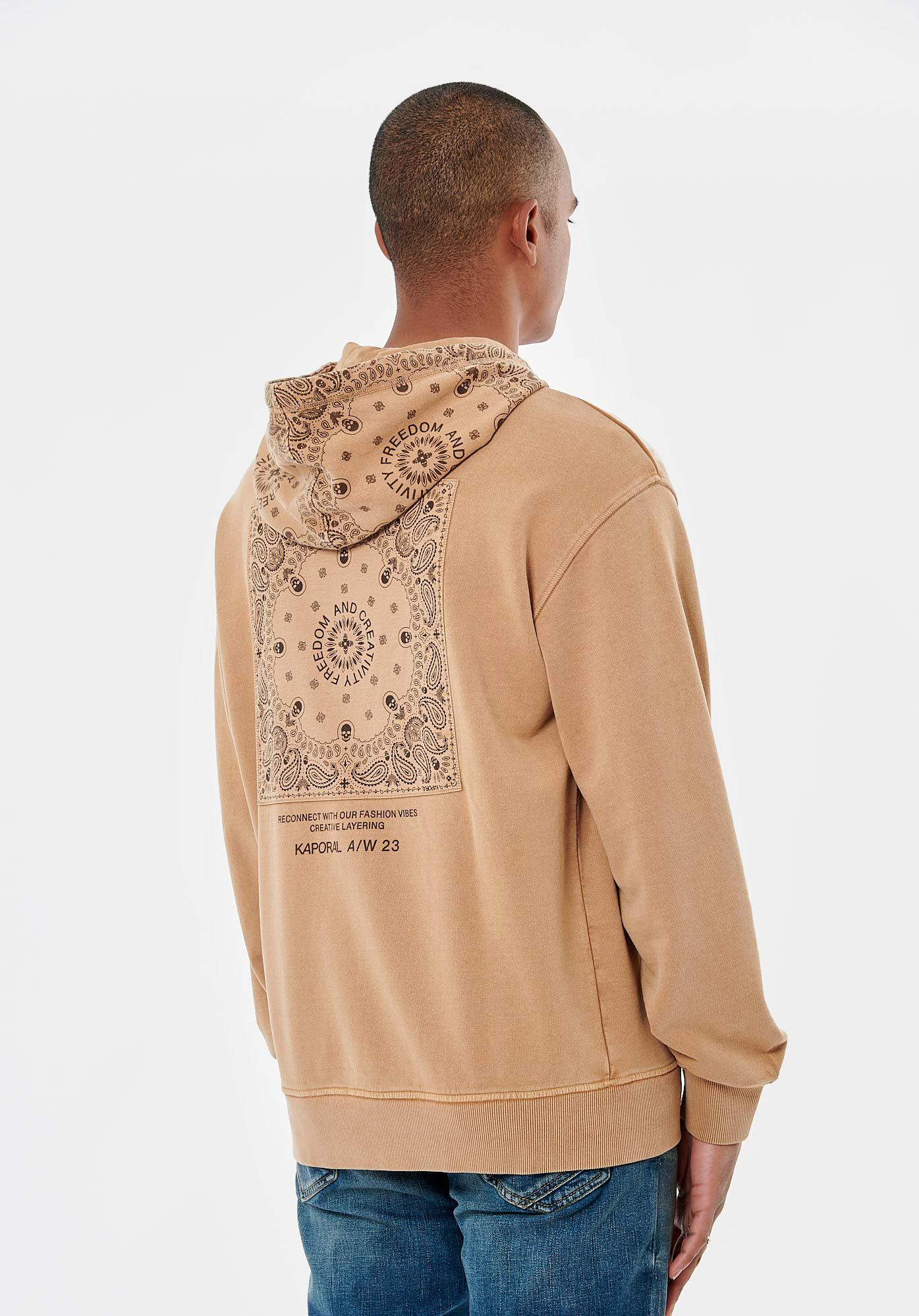 ROHAN  Sweat beige homme 100% coton