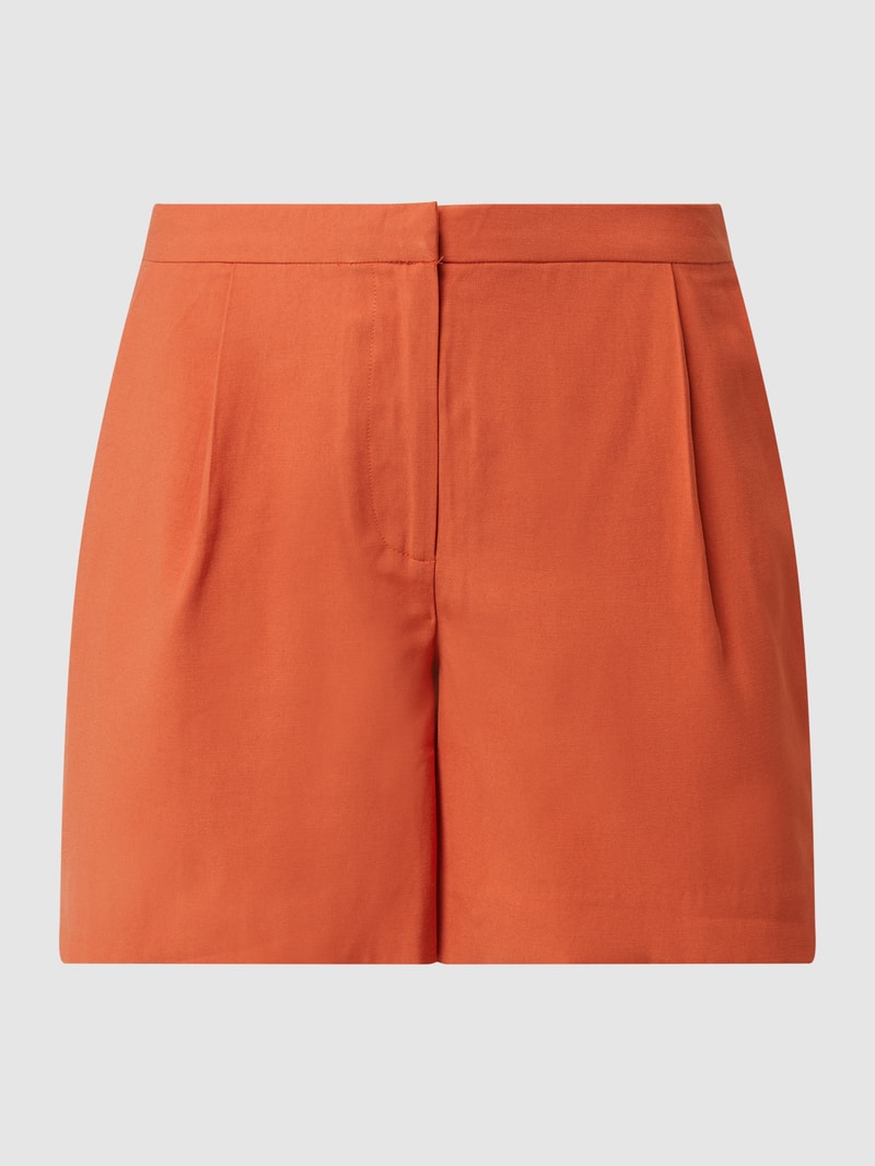 Shorts aus Viskosemischung Modell 'Anina' in orange