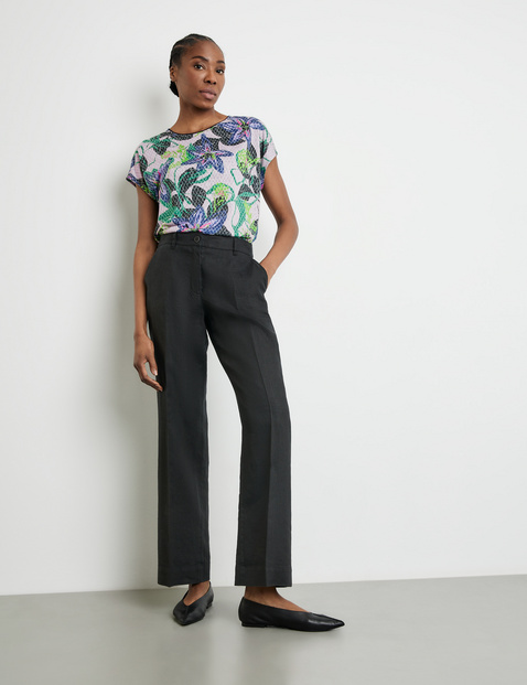 Leinenhose MIR꞉JA WIDE LEG mit Dehnbund