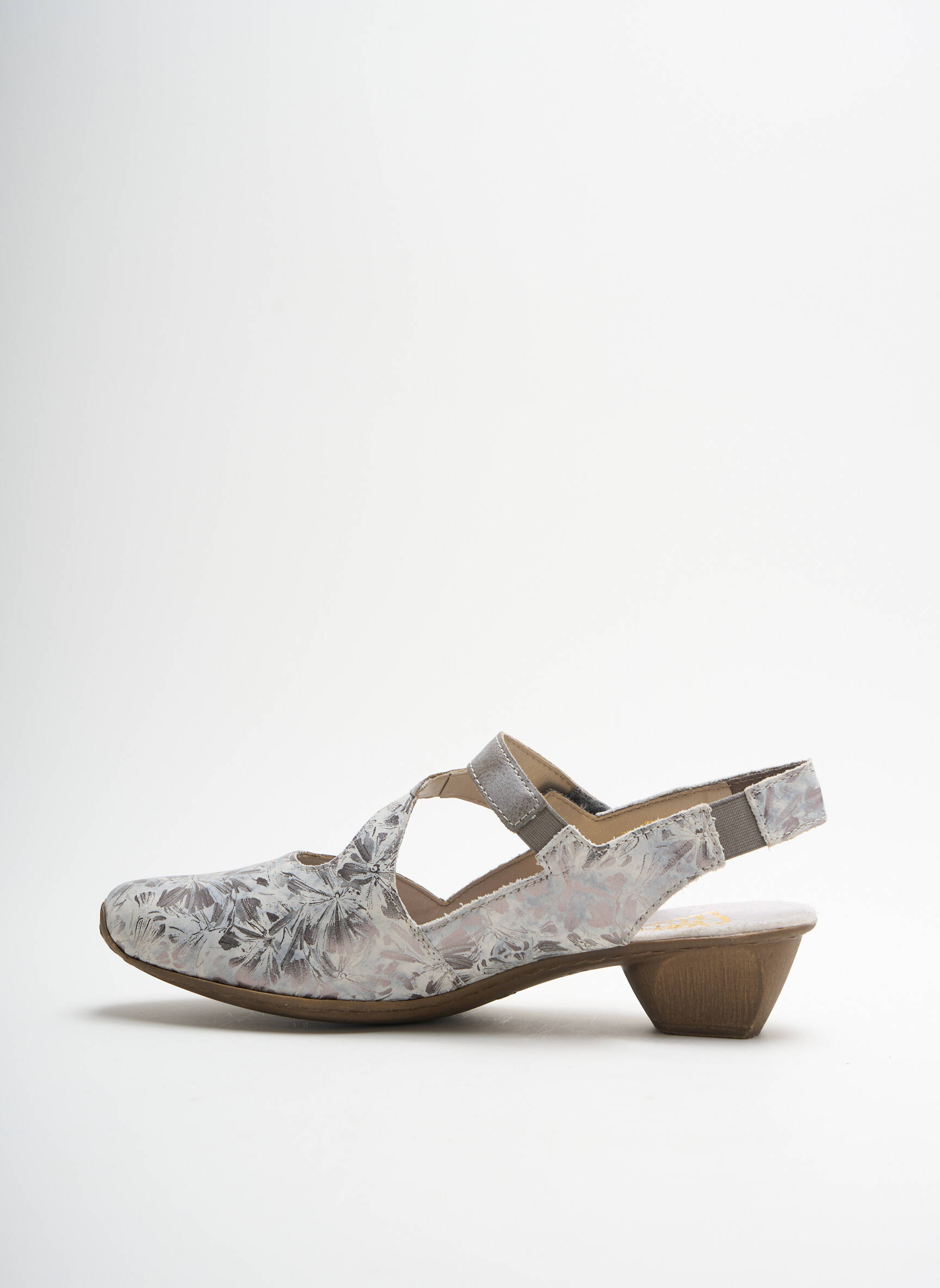 Rieker Sandales Nu Pieds Femme couleur gris