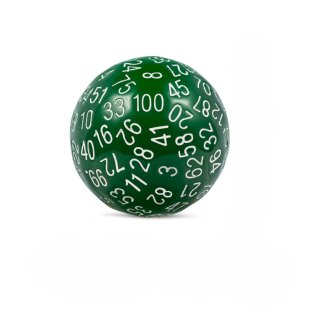 D100 Dice Green