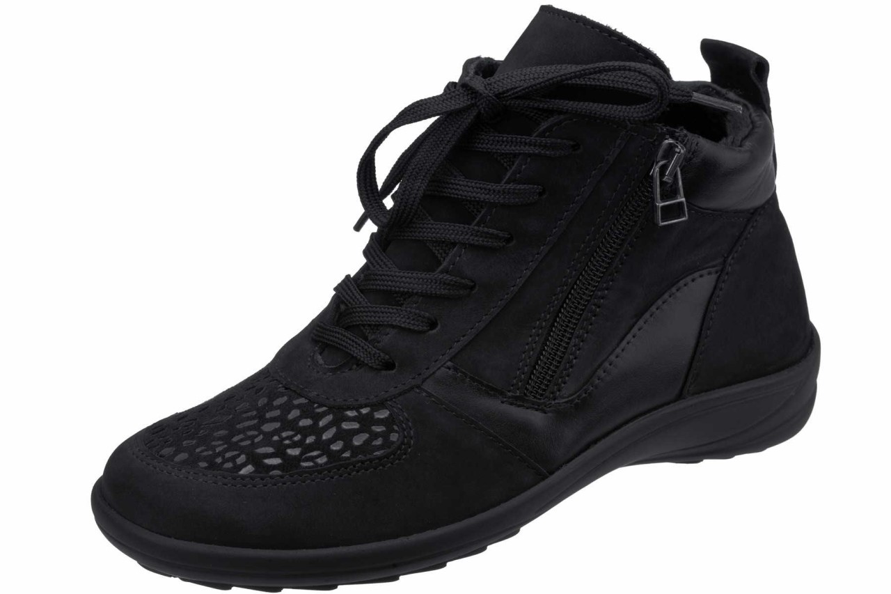 COMFORTABEL Schnür-Stiefeletten schwarz