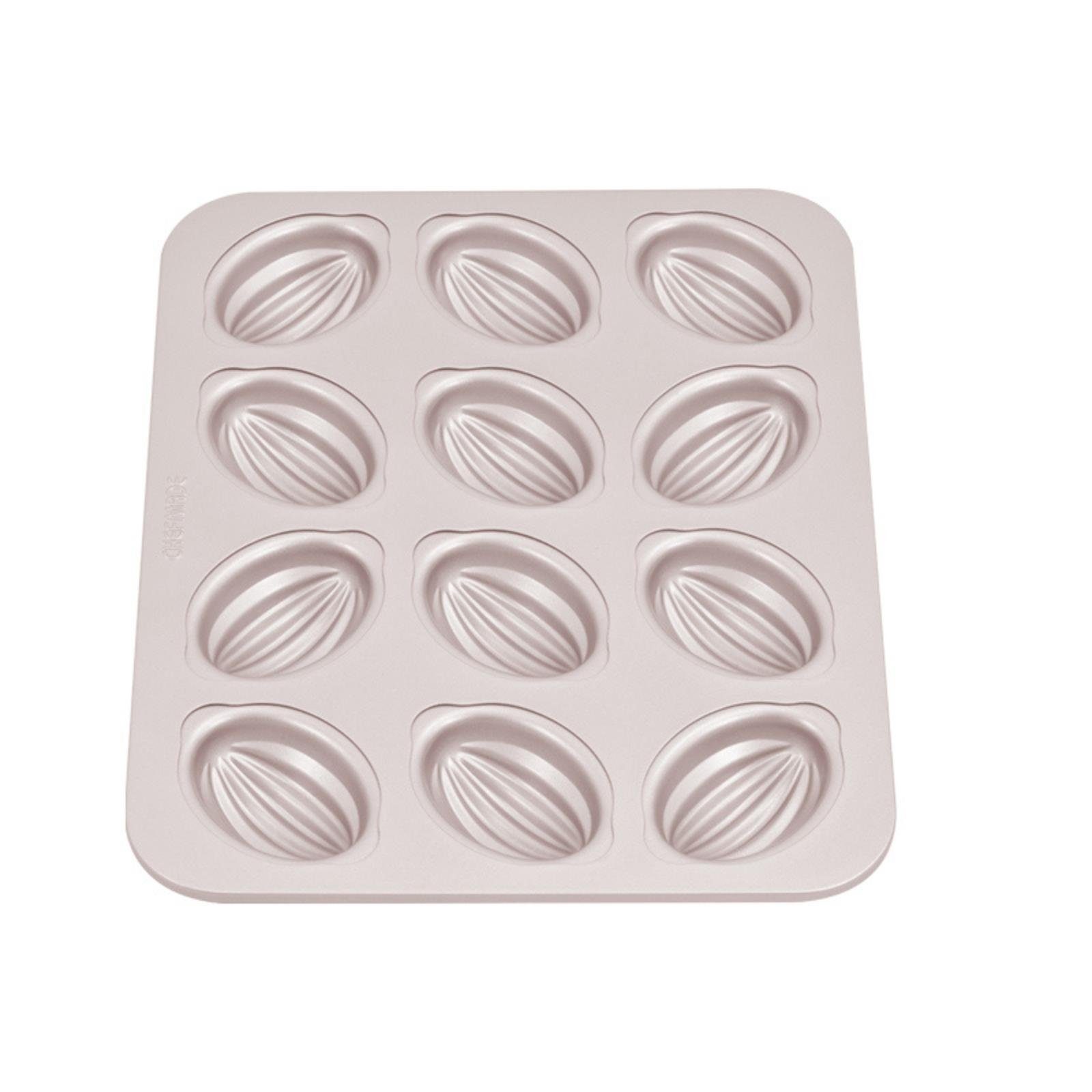 Chefmade Muffinform Minikuchen Form antihaft & silikon beschichtet,champagnergold, (CHEFMADE, 12er Motivbackform Rugby, 326x258x32mm, champagner gold, antihaft & silikon beschichtet, Muffinform, Cupcakeblech, Minikuchenform, Backblech, Cup-Cakes, Kar