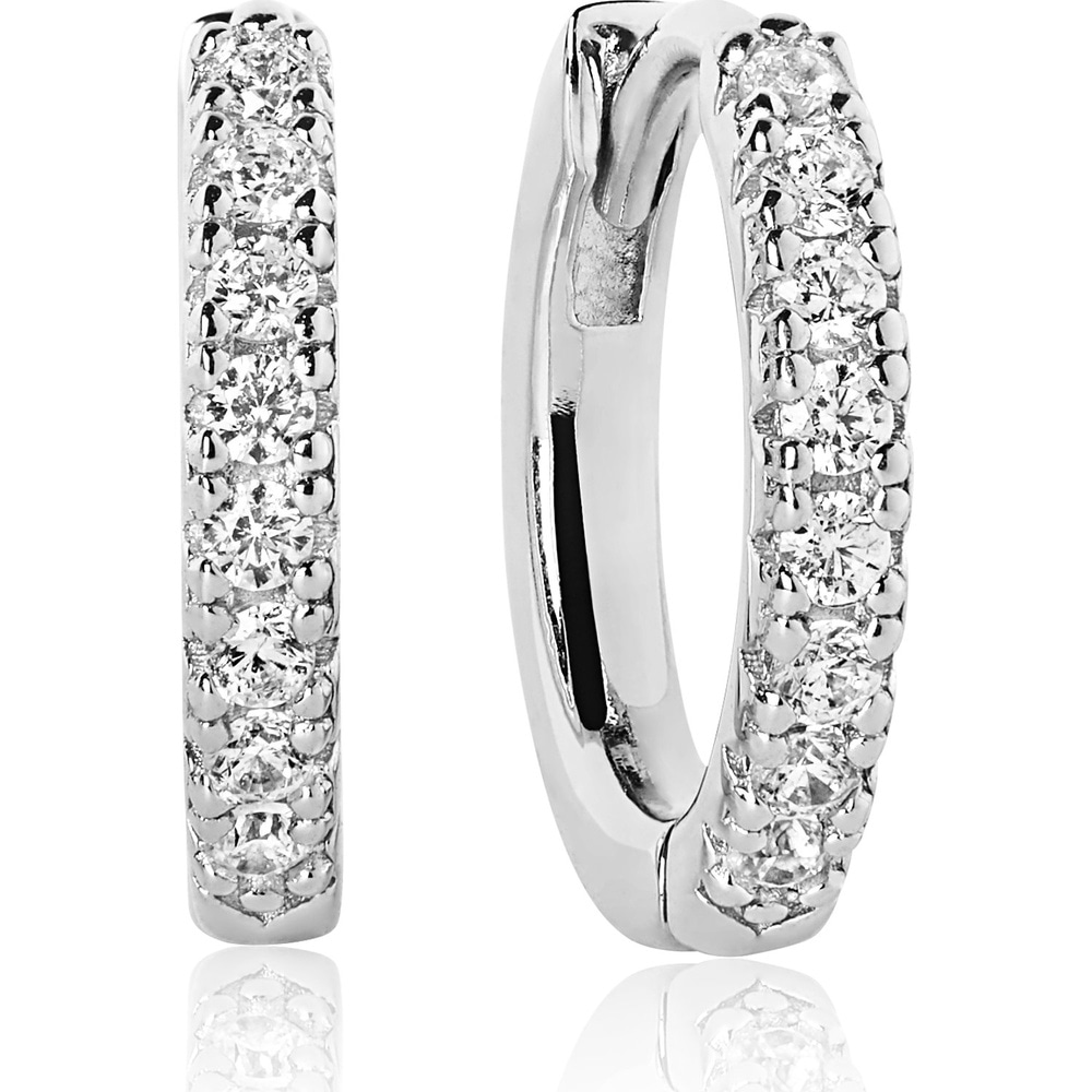 Sif Jakobs Jewellery Créoles 925 Argent Boucles d'oreilles